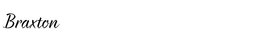 Braxton font